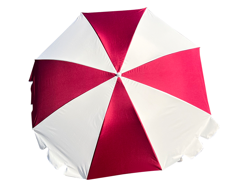 โครงไฟเบอร์ 2M ก้านอะลูมิเนียมน้ำหนักเบา ร่มกันแดดแบบธรรมดา