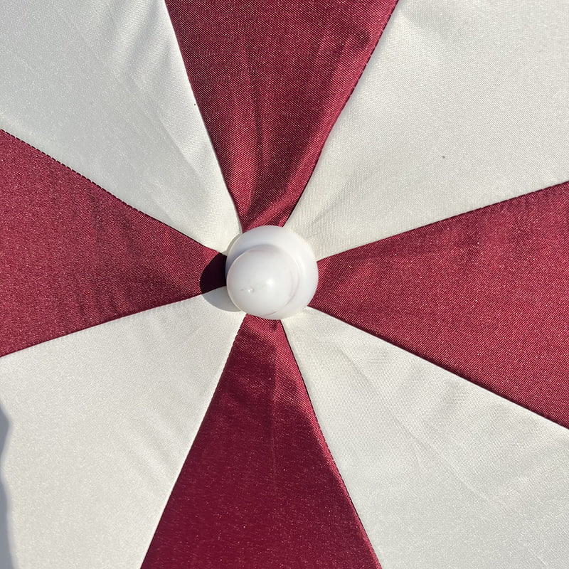 โครงไฟเบอร์ 2M ก้านอะลูมิเนียมน้ำหนักเบา ร่มกันแดดแบบธรรมดา