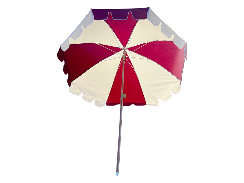 โครงไฟเบอร์ 2M ก้านอะลูมิเนียมน้ำหนักเบา ร่มกันแดดแบบธรรมดา