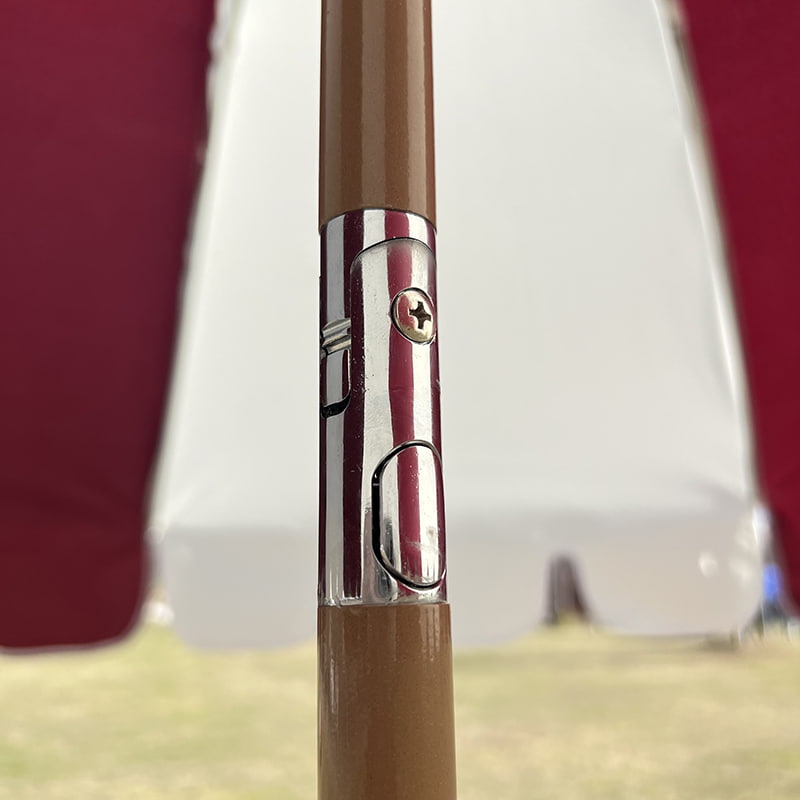 โครงไฟเบอร์ 2M ก้านอะลูมิเนียมน้ำหนักเบา ร่มกันแดดแบบธรรมดา