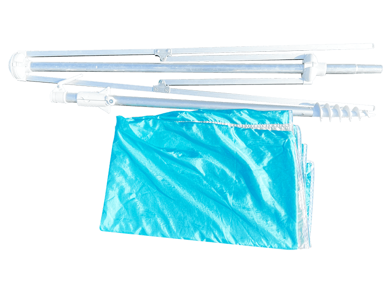 ร่มชายหาดตกแต่งยาง 2 เส้น 2.8*2.4 ม