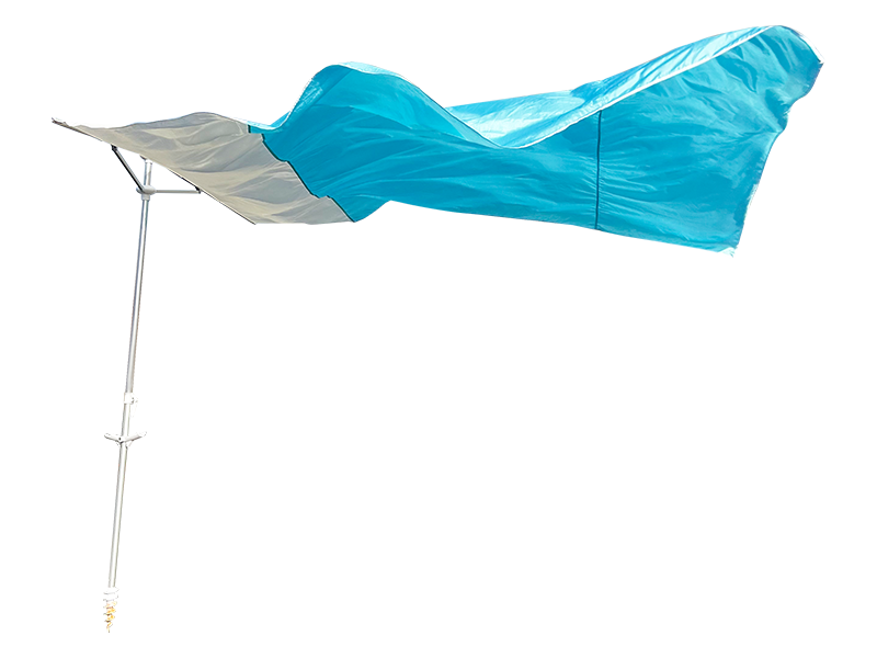 ร่มชายหาดตกแต่งยาง 2 เส้น 2.8*2.4 ม
